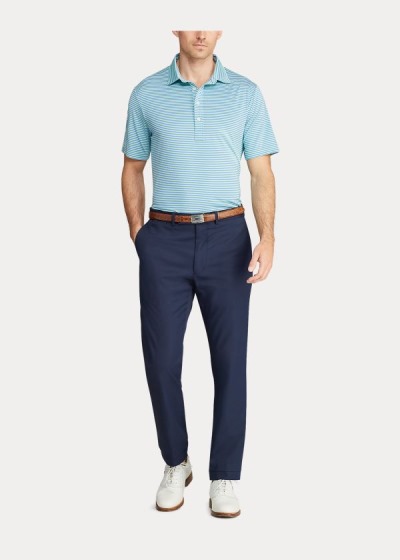 Polos Ralph Lauren Hombre Verdes / Azules - Classic Fit Performance - VWQIX9160